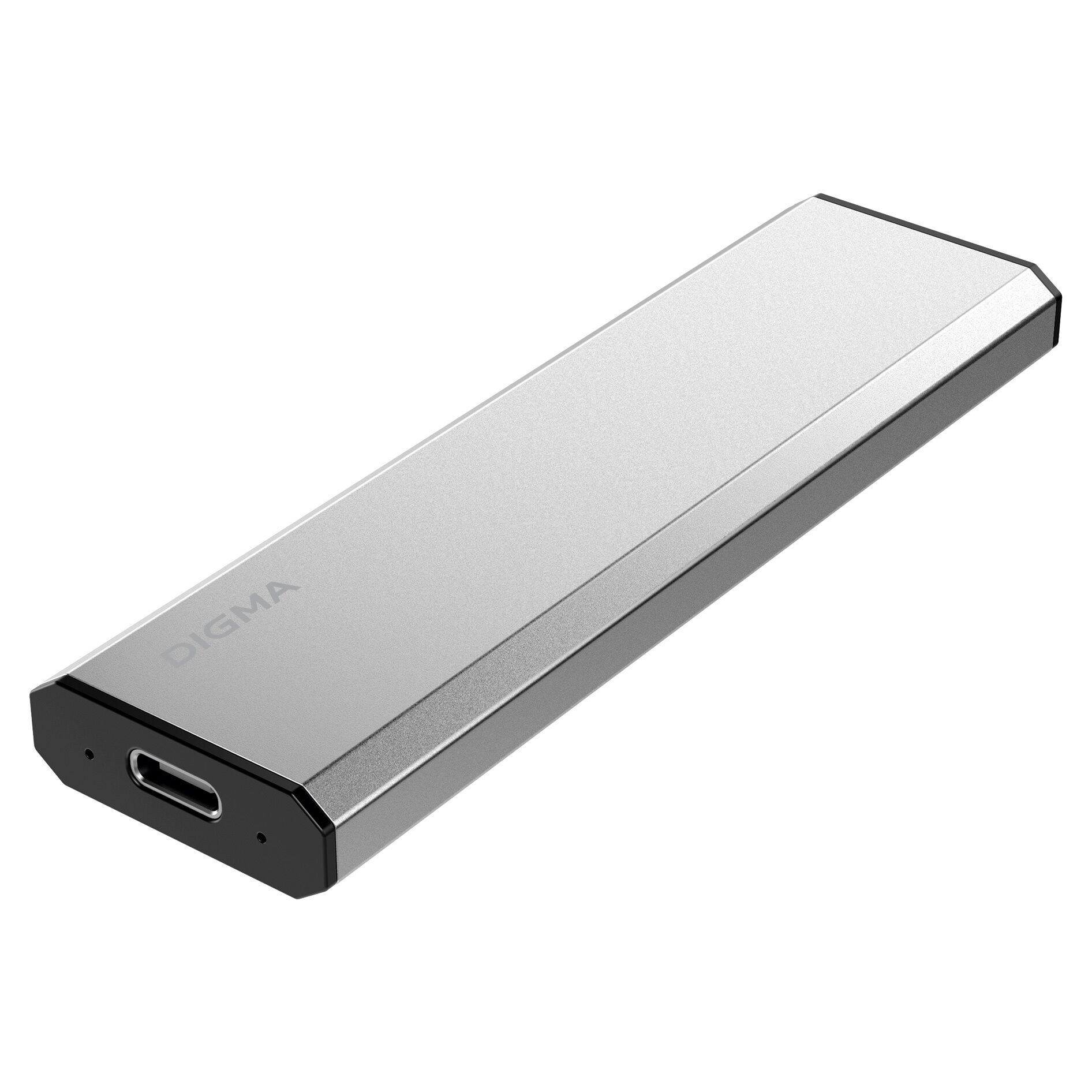 

Внешний SSD диск Digma USB-C 2Tb DGSR8002T1MSR RUN X 1.8" Silver, Серебристый