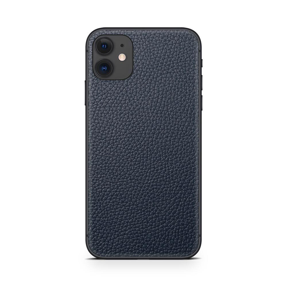 

Наклейка Glueskin из натуральной кожи Classic для Apple iPhone 11, Синий