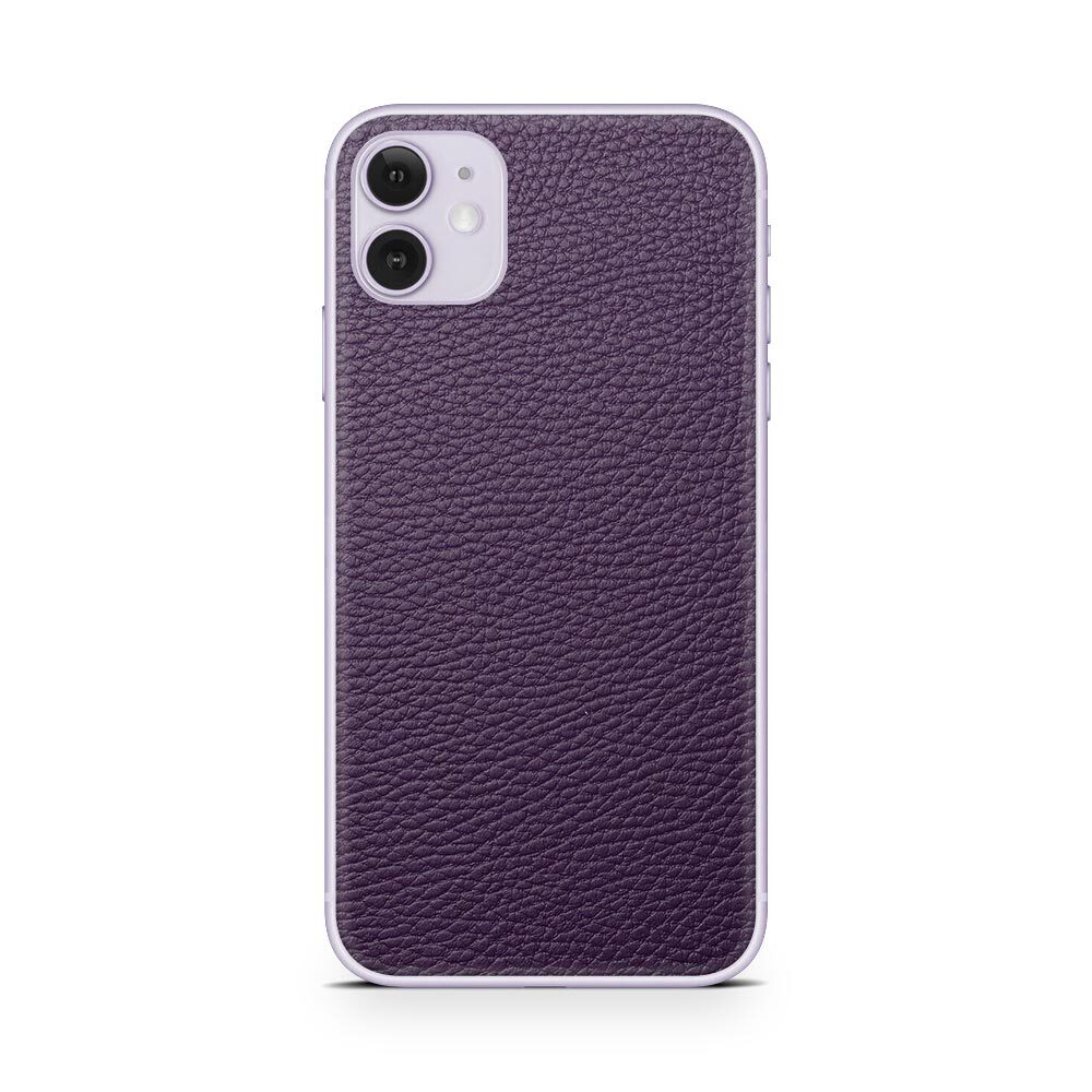 

Наклейка Glueskin из натуральной кожи Classic для Apple iPhone 11, Фиолетовый