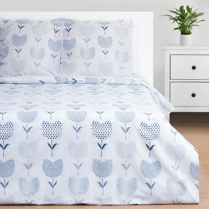 

Постельное белье Этель евро Тюльпаны 1 200x217 , 220x240 , 70x70 - 2 шт., Eucalyptus