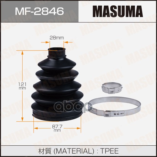 

Пыльник Шруса Masuma Mf-2846 (Пластик) + Спецхомут Masuma MF-2846