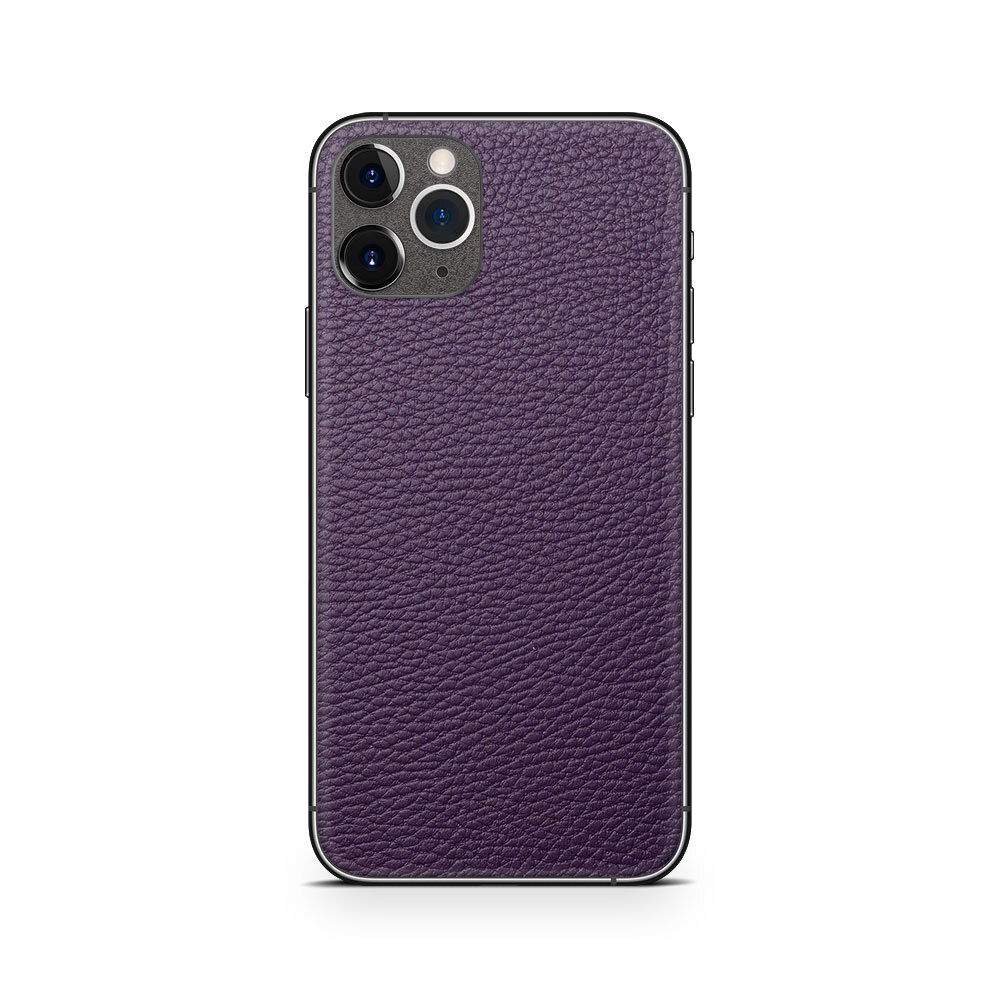 

Наклейка Glueskin из натуральной кожи Classic для Apple iPhone 11 Pro Max, Фиолетовый