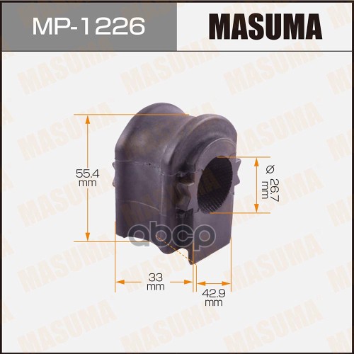 

MASUMA MP1226 Втулка пер.стабил.LEXUS RX450H 2шт