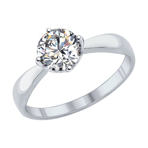 фото Кольцо из серебра со swarovski р. 17 яхонт ювелирный 130798