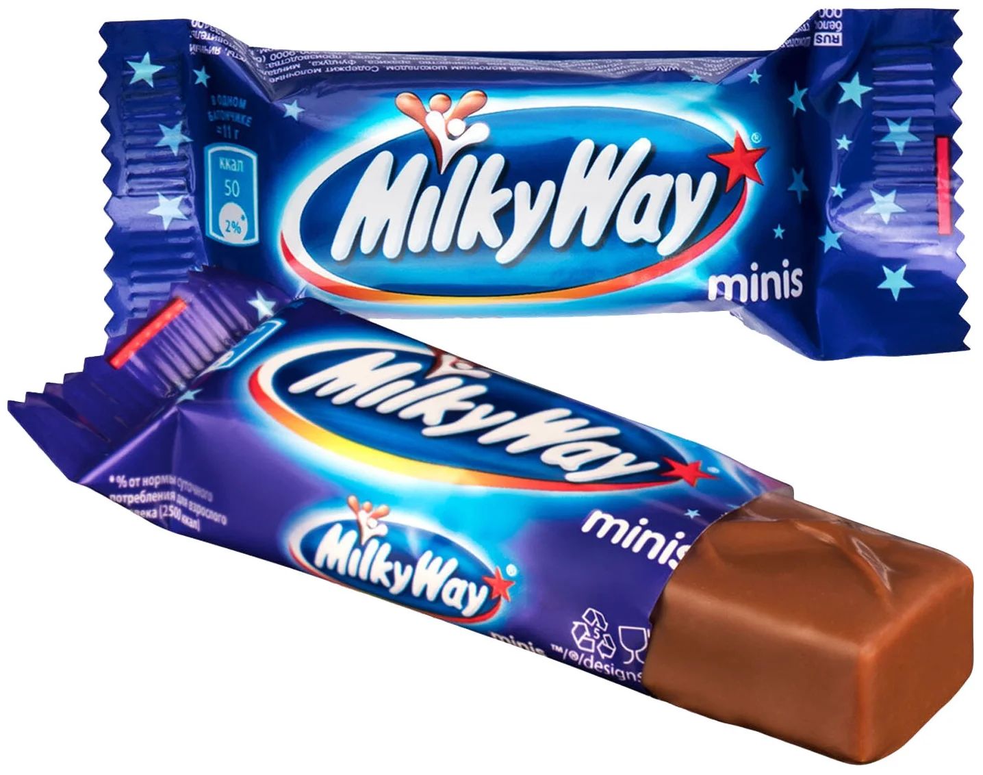 Конфеты в шоколадной глазури Milky Way minis 6 кг