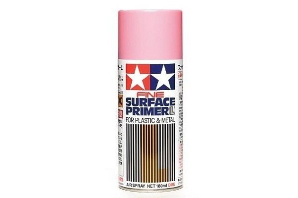 фото Грунтовка-спрей розовая tamiya fine surface primer l for plastic & metal spray 87146