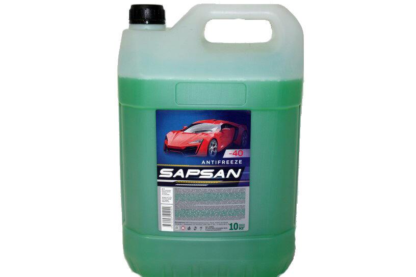 Антифриз Sapsan Готовый 10кг -40с Зеленый (Юг) Sapsan арт. 60003