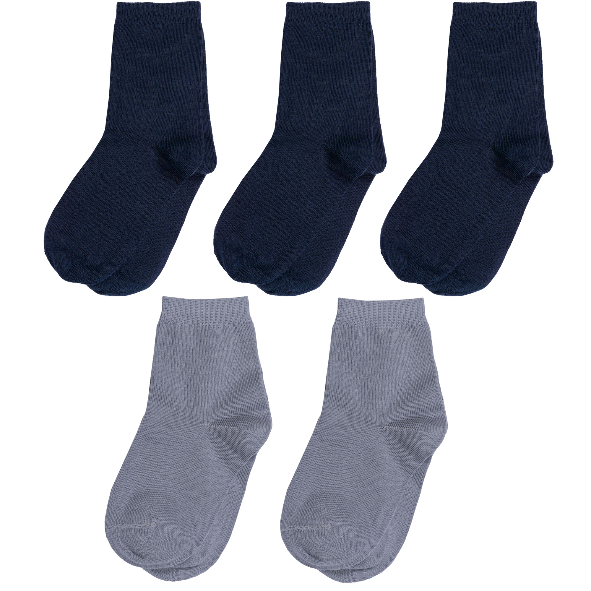 Носки для девочек ХОХ 5-d-1227 цв. синий; серый р. 24