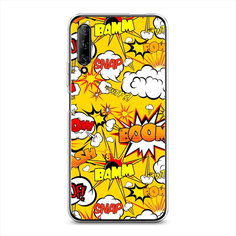 

Чехол на Huawei Y9s "Поп Арт эффекты", Желтый;белый;оранжевый, 611150-6