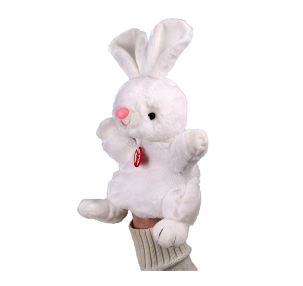 фото Кукла-перчатка заяц , с ногами, 25 см рыжий кот