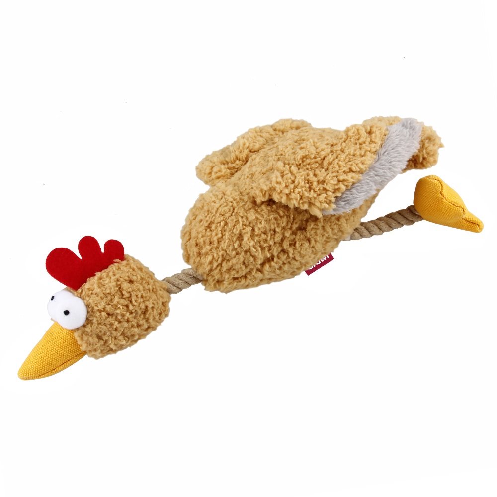 

Игрушка-пищалка для собак GiGwi Курица с пищалкой, бежевый, 32 см
