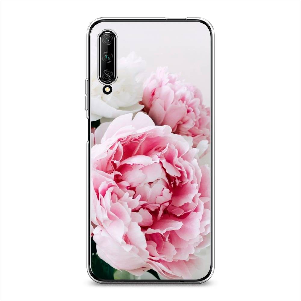 

Чехол на Huawei Y9s "Розовые и белые пионы", Розовый;белый, 611150-2