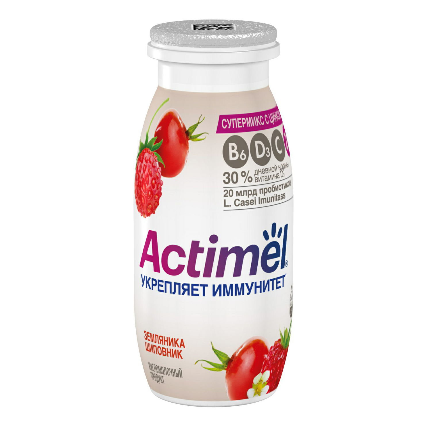 

Кисломолочный напиток Actimel земляника-шиповник 1,5% БЗМЖ 95 мл