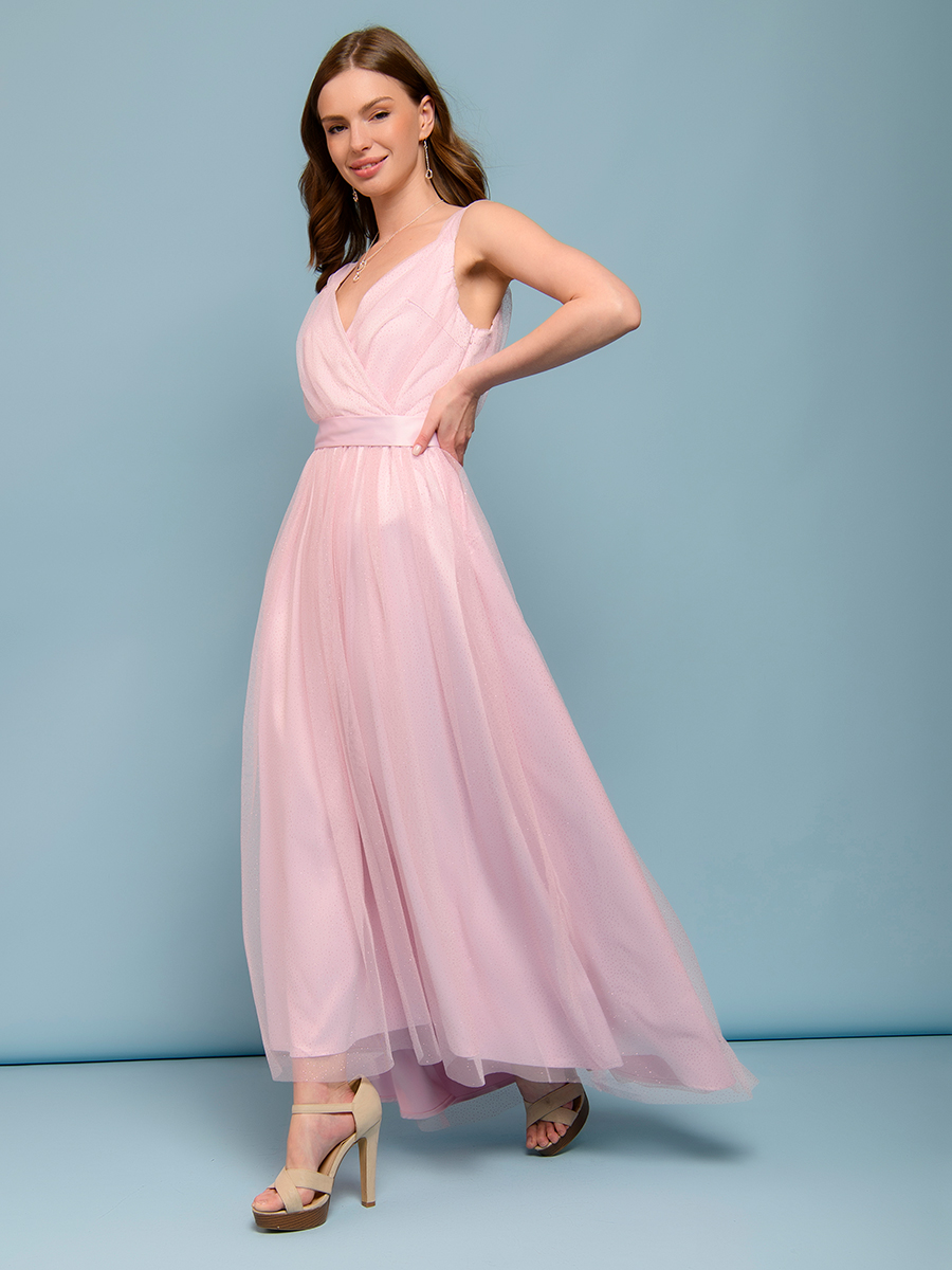 фото Платье женское 1001dress 0132101-01919 розовое 46 ru