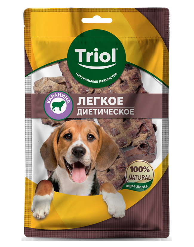

Лакомство для собак Triol Легкое баранье воздушное, 40г