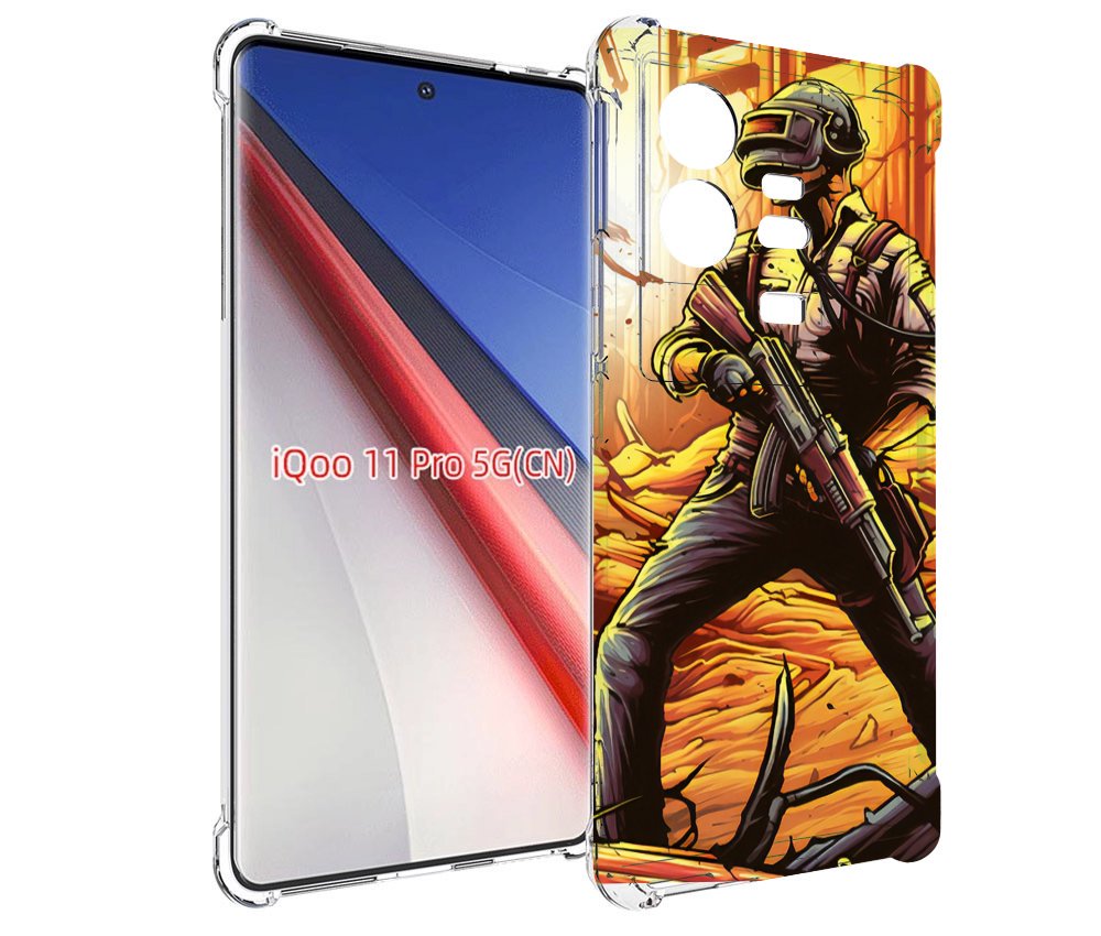 

Чехол бампер MyPads Пабг для Vivo iQOO 11 Pro противоударный, Прозрачный, Tocco