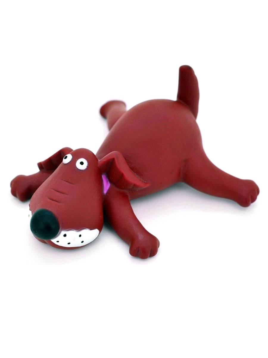 Игрушка для собак Lilli Pet Собака-лентяйка с пищалкой, 13см