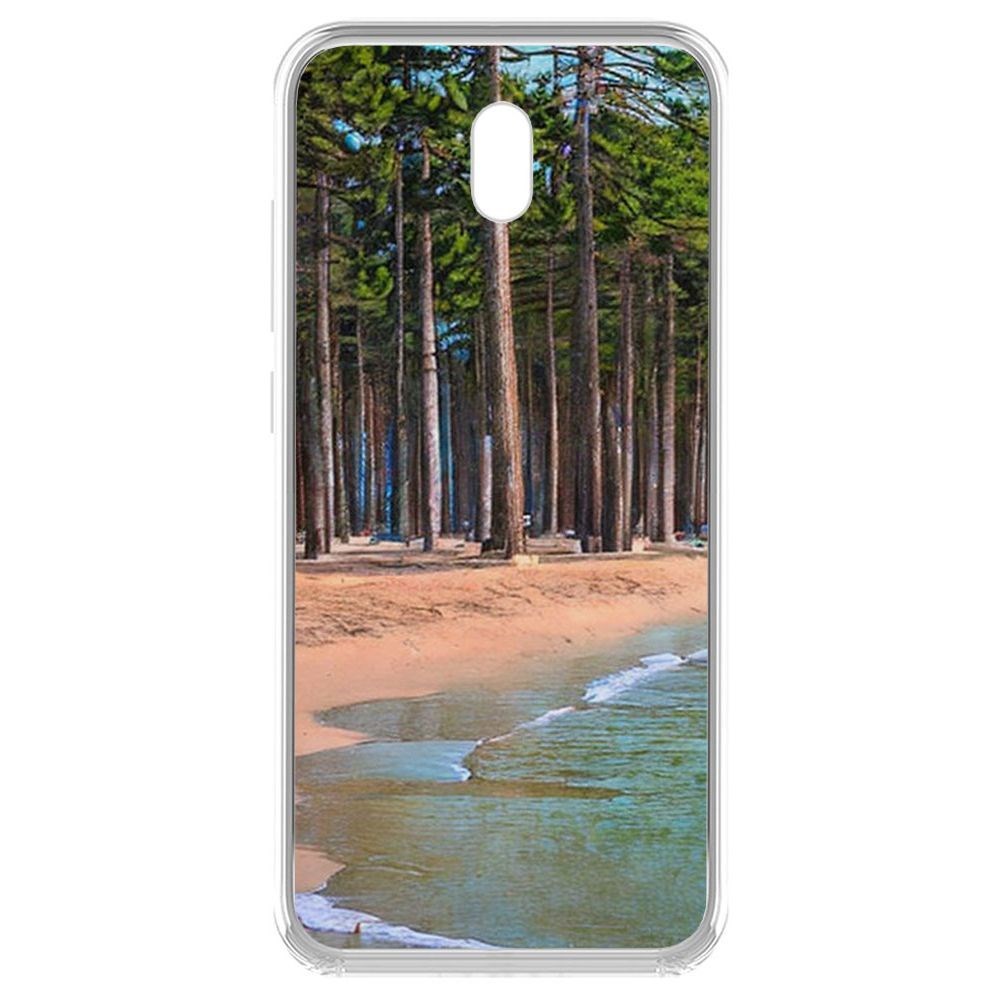 Чехол-накладка Krutoff Clear Case Сосновый пляж для Xiaomi Redmi 8A