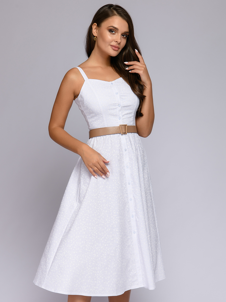 

Сарафан женский 1001dress 0112001-01981 белый 50 RU, 0112001-01981