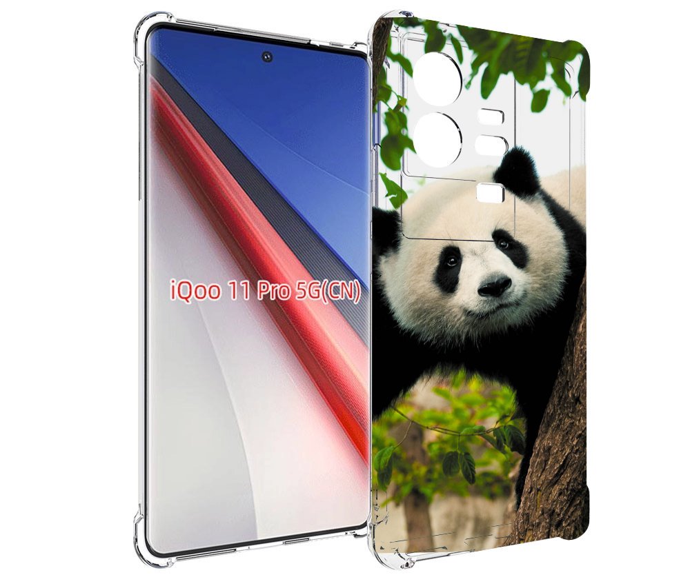 

Чехол бампер MyPads Панда-на-дереве для Vivo iQOO 11 Pro противо..., Прозрачный, Tocco