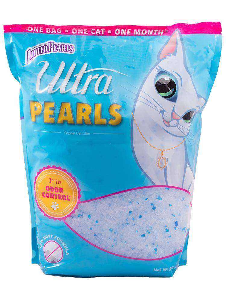 фото Впитывающий наполнитель для кошек ultra pearls силикагелевый, 2.1 кг, 5 л,