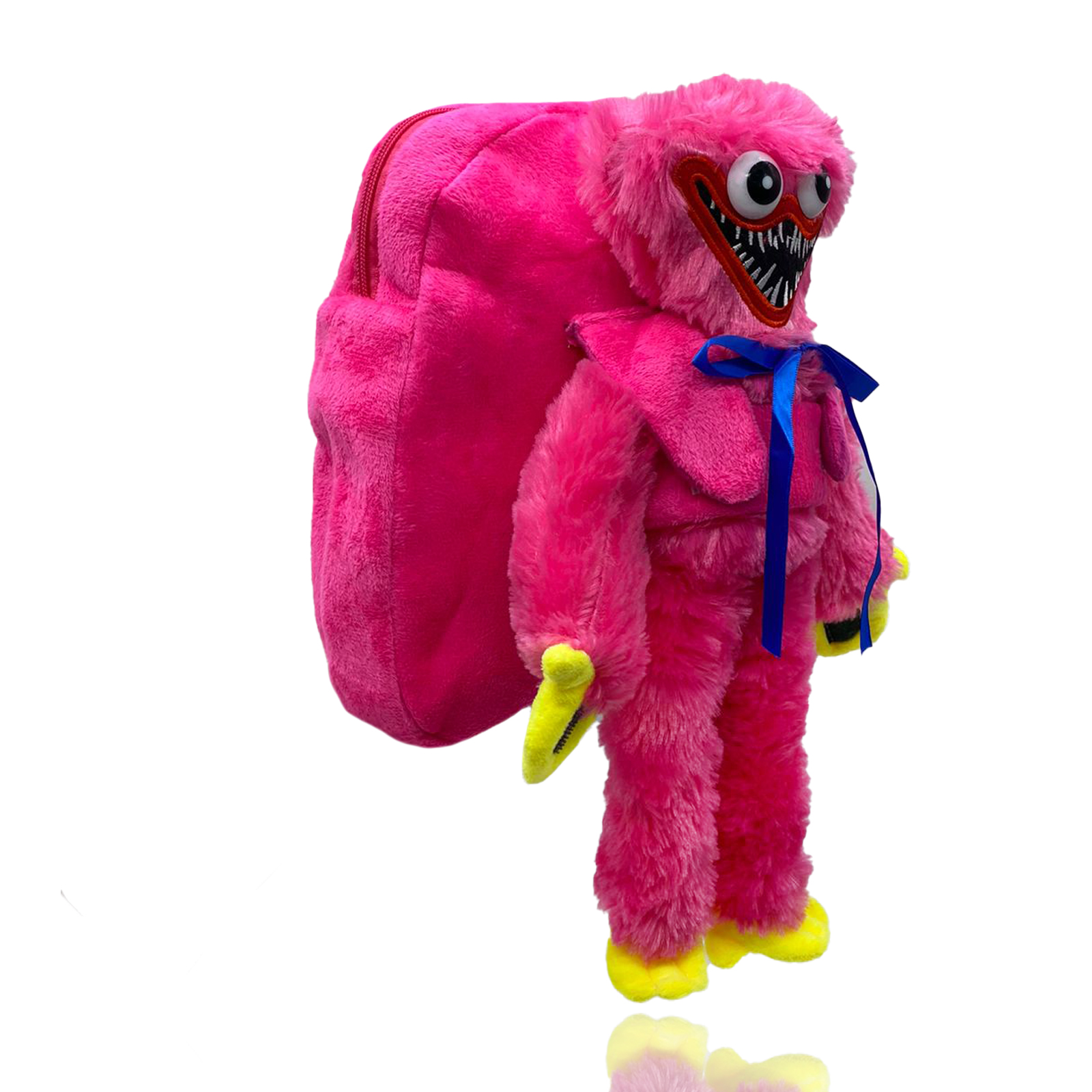 Рюкзак Nano Shop Хаги Ваги Киси Миси с мягкой игрушкой, розовый раскраска с хаги ваги фиолетовая