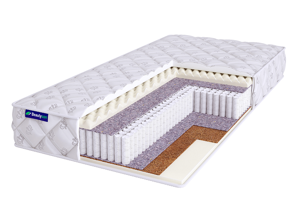 

Матрас полутороспальный BeautySon Roll SPRING Balance Massage S1200 115x200 19 см, Белый, Roll SPRING Balance Massage S1200