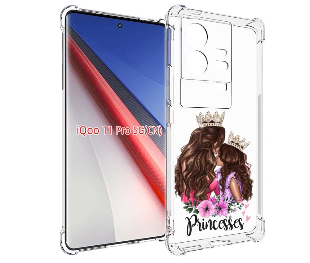 

Чехол бампер MyPads Принцессы женский для Vivo iQOO 11 Pro проти..., Прозрачный, Tocco