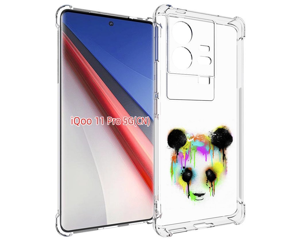 

Чехол бампер MyPads Радужная панда для Vivo iQOO 11 Pro противоу..., Прозрачный, Tocco