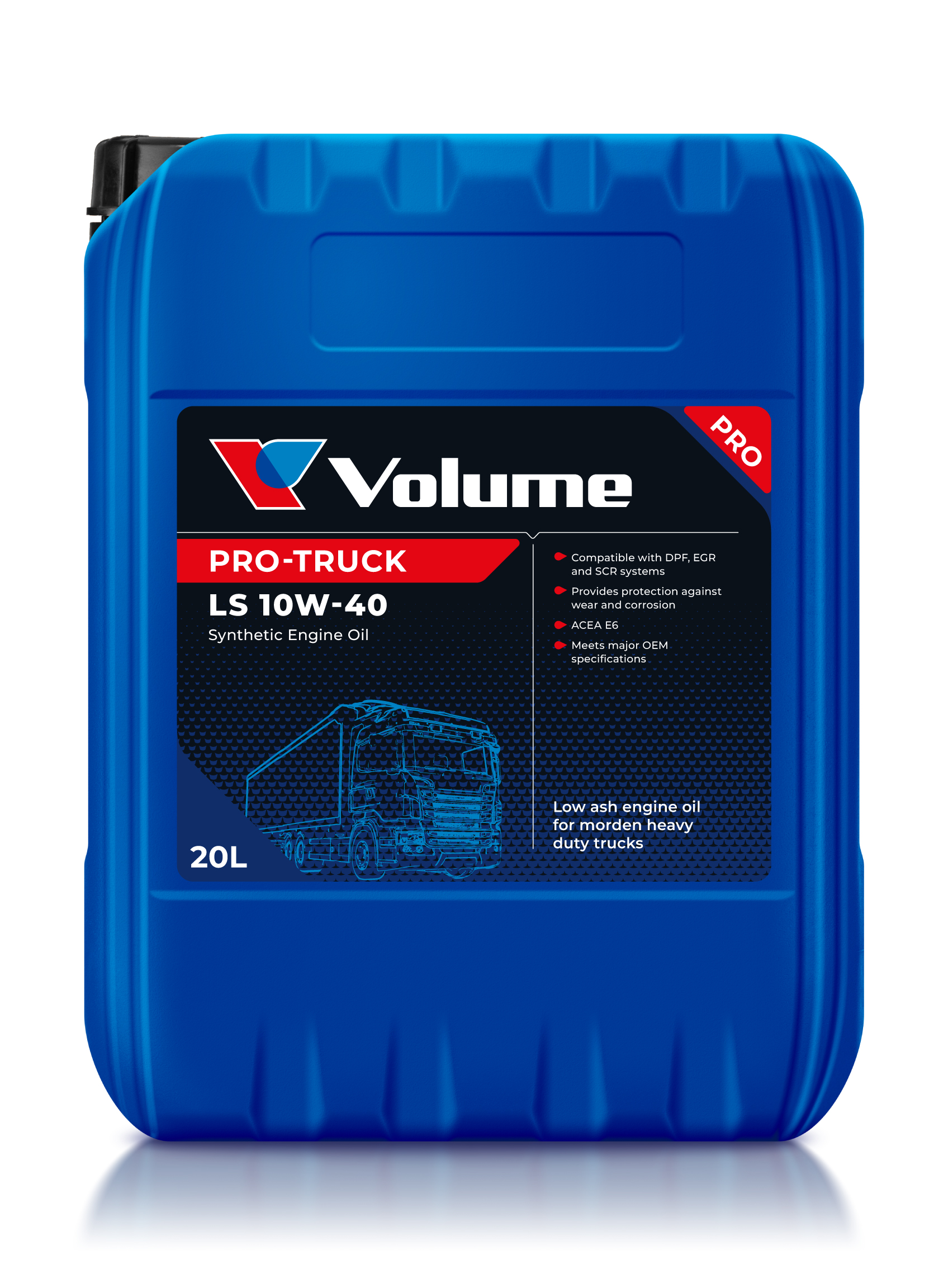 Моторное масло Volume Pro-Truck LS 10W-40 20л