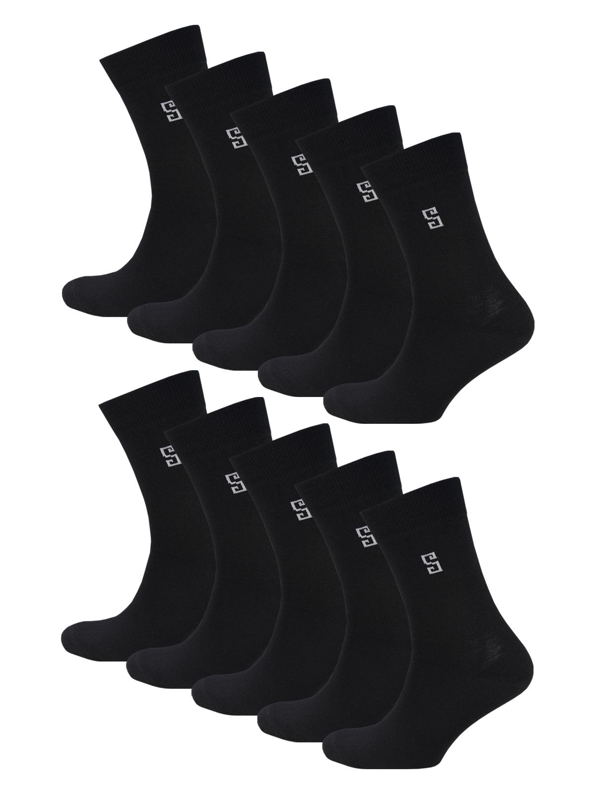 Комплект носков мужских Status Классические из хлопка 10 пар черных 31