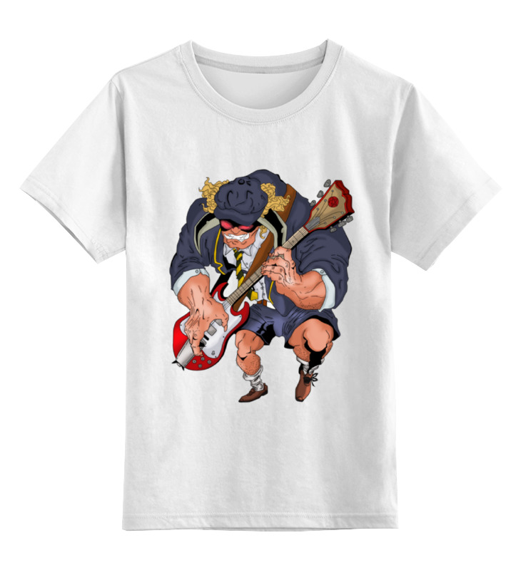 

Футболка детская Printio Ac/dc - angus mckinnon young цв. белый р. 152, Ac/dc - angus mckinnon young