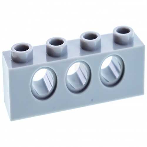 

Деталь LEGO 4211441 TECHNIC Кирпичик 1X4, R4,9 серый 50 шт