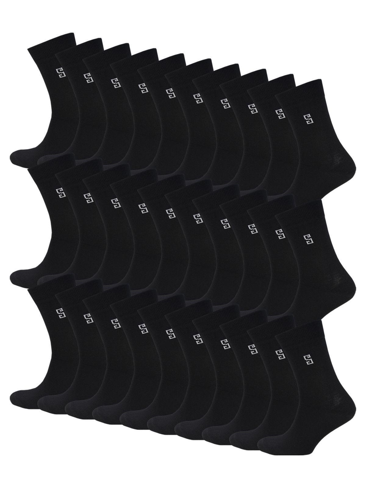 Комплект носков мужских Status Классические из хлопка 30 пар черных 27