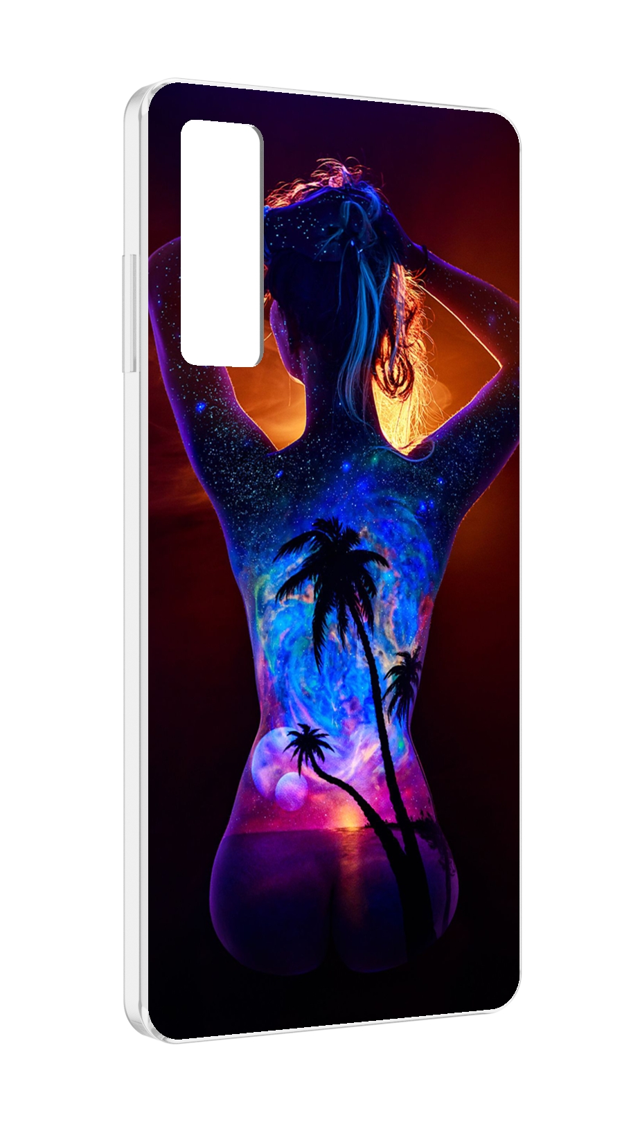 

Чехол MyPads Девушка-и-пальмы женский для TCL 20 5G, Прозрачный, Tocco