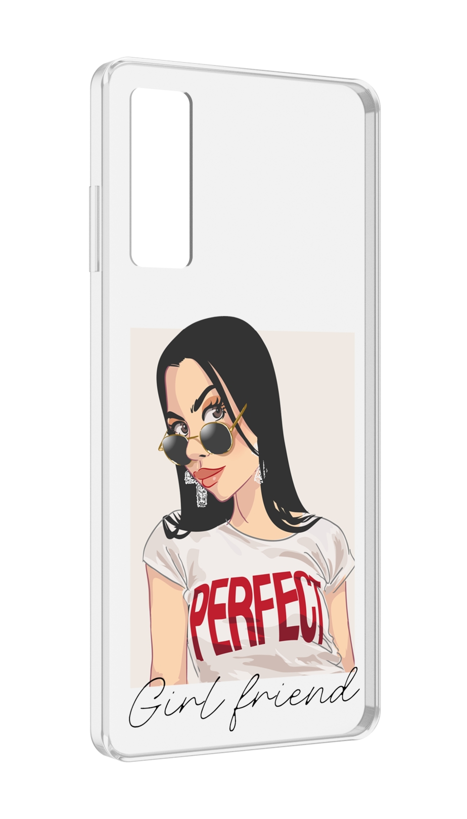 

Чехол MyPads Девушка-с-сережками женский для TCL 20 5G, Прозрачный, Tocco