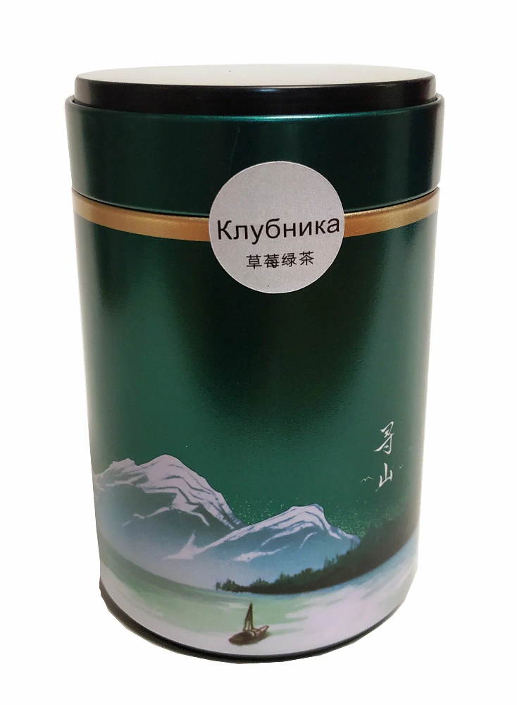 Чай зеленый Chu Hua Клубника, 100 г