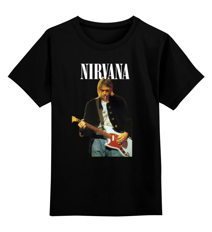 Футболка детская Printio Nirvana kurt cobain live & loud t-shirt цв. черный р. 152 виниловая пластинка nirvana live and loud 0602577329531