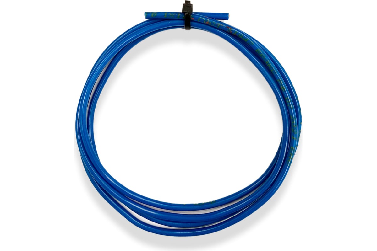 Провод электрический Дмитров-кабель ПуГВ 1х4 мм2 Синий, 5м