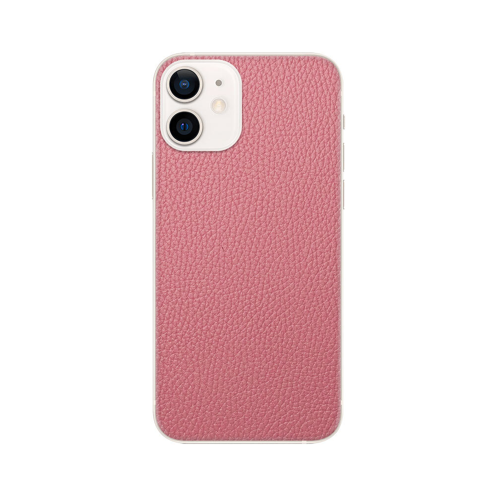 

Наклейка Glueskin из натуральной кожи Classic для Apple iPhone 12, Розовый
