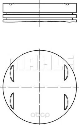 

Поршень Mahle/Knecht 0831301