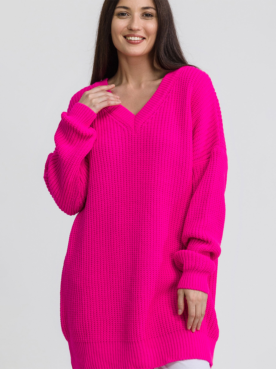 

Свитер женский Happyfox HF6098 розовый 42-52, HF6098