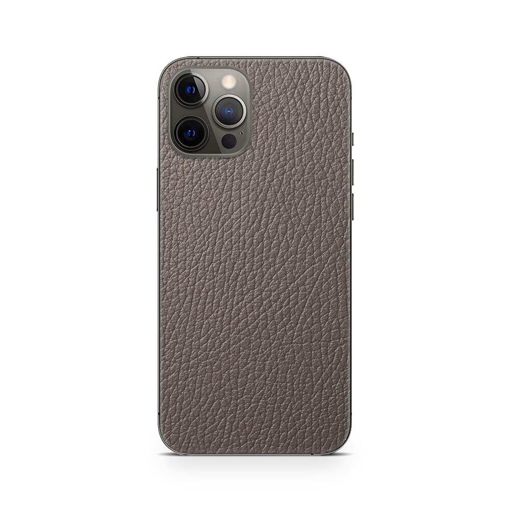 

Наклейка Glueskin из натуральной кожи Classic для Apple iPhone 12 Pro, Серый