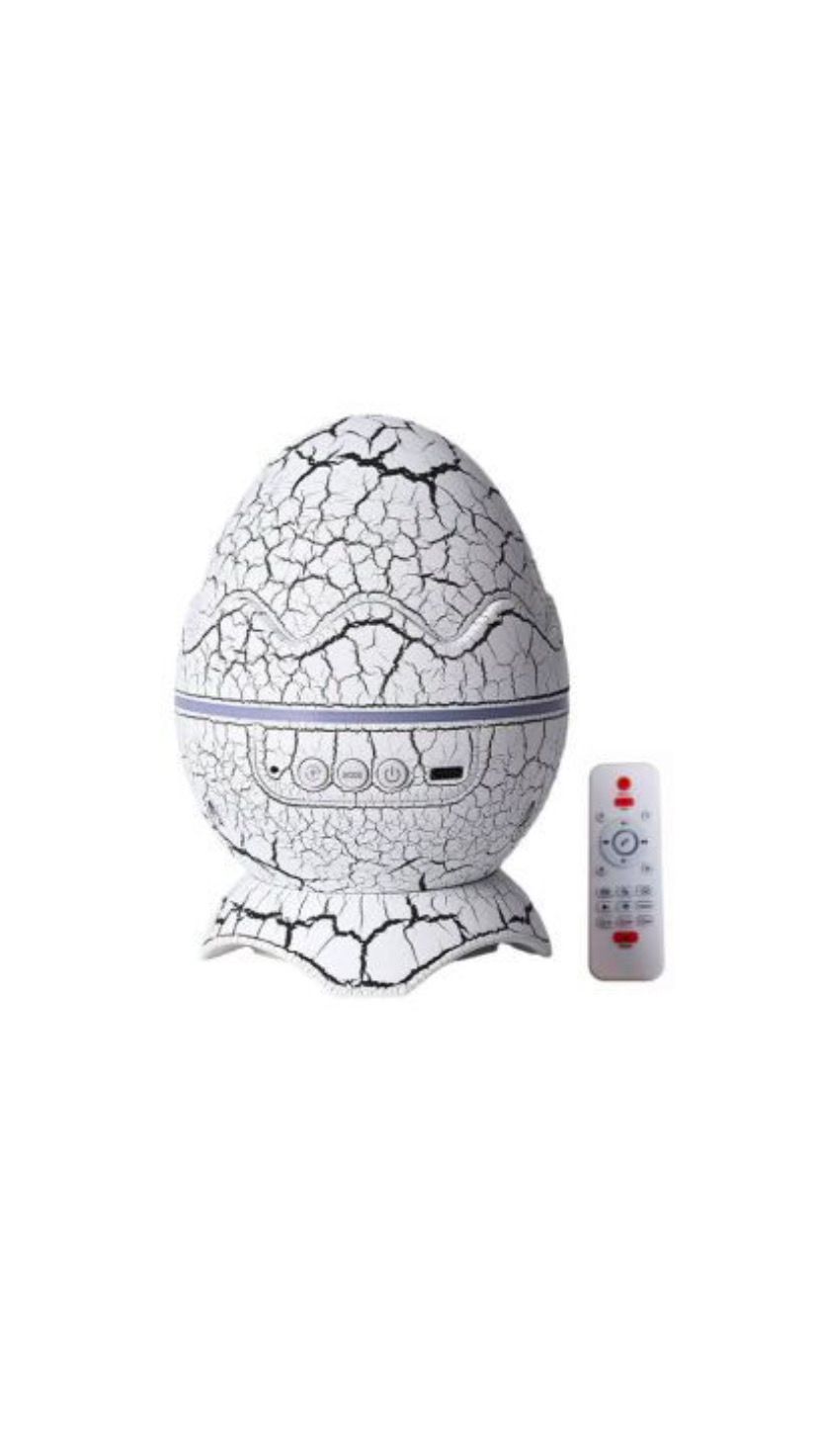 Ночник-проектор яйцо дракона с bluetooth белый 3кн supernowa