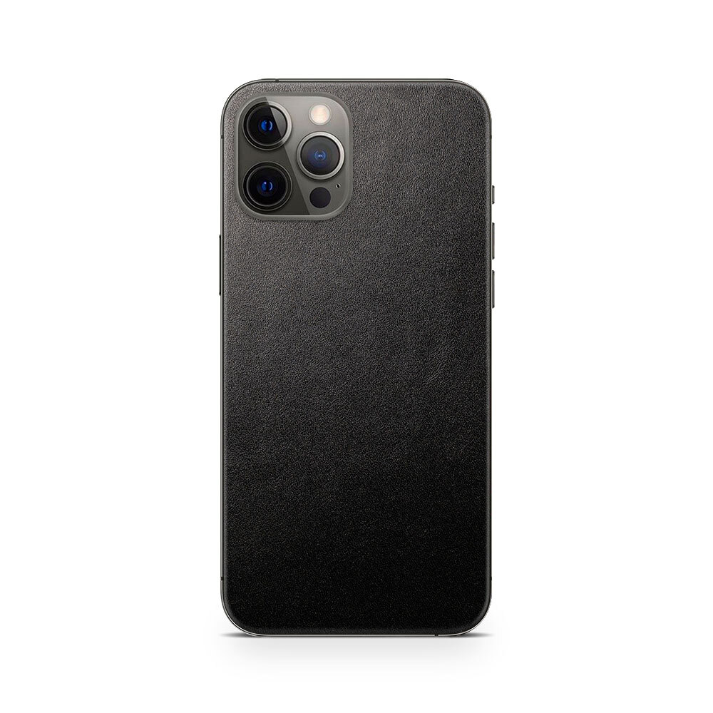 

Наклейка Glueskin из натуральной кожи Just Black для Apple iPhone 12 Pro, Черный