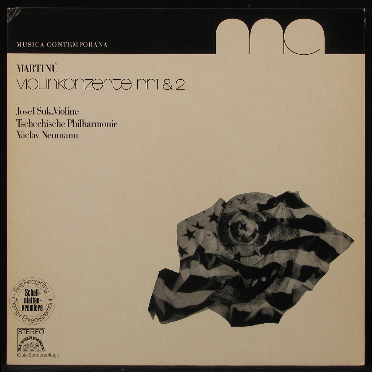 Josef Suk Vaclav Neumann - Martinu: Violinenkonzerte Nr. 1 & 2 club edition (LP)