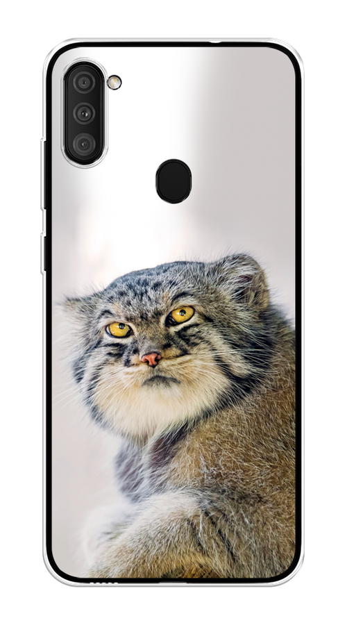 

Чехол на Samsung Galaxy A11/M11 "Кот манул 1", Серый;белый;желтый, 2100150-1