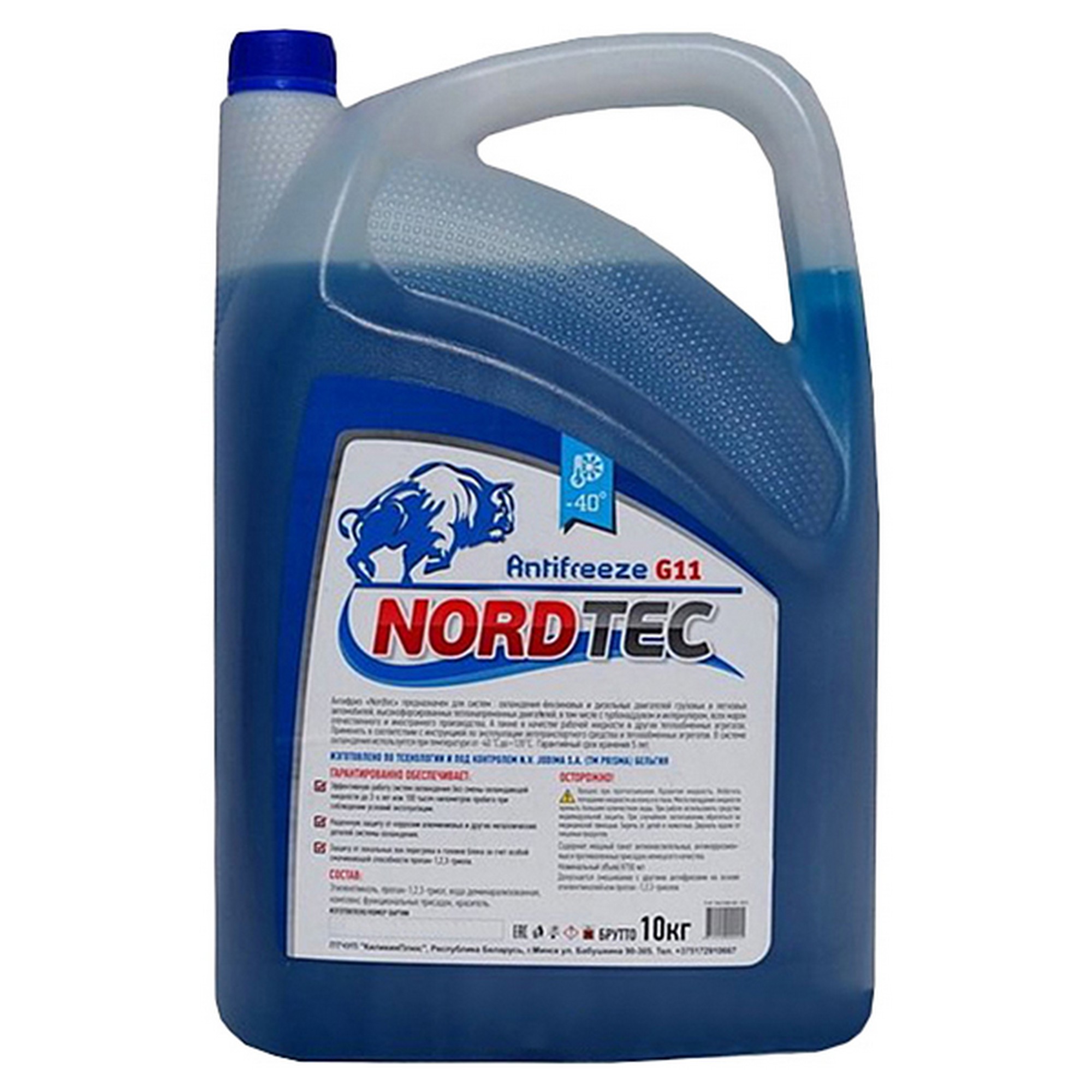 Антифриз NORDTEC арт. NORDTECANTIFREEZE40G11СИНИЙ5КГ