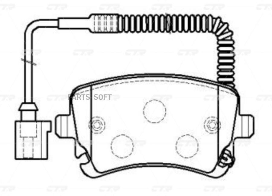 

Тормозные колодки Ctr gk1310