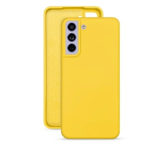 фото Чехол samsung s21 plus silicone cover желтый nobrand